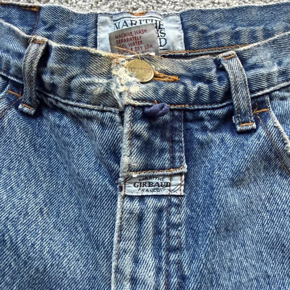 Marithe Francois Girbaud Vintage Denim Cut Off Shorts Blue USA Size 11/12
